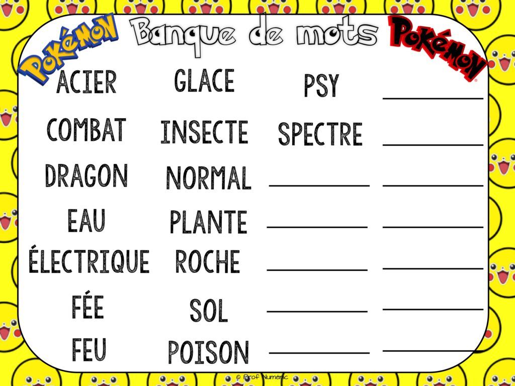 Pokémons de retour en classe! 4 Ateliers pour le 1er cycle du primaire.