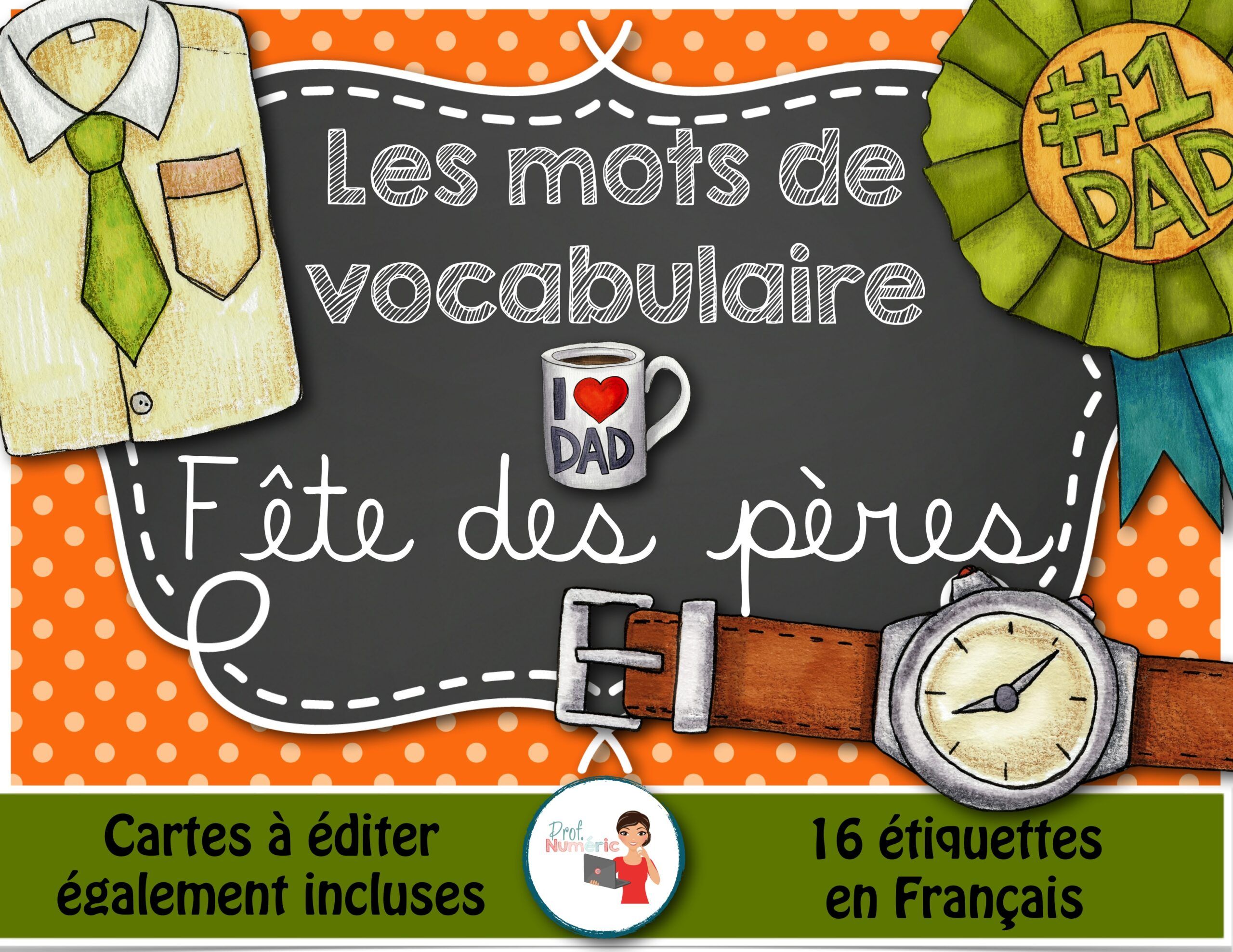 Carte Bonne Fête Des Pères à Imprimer Gratuitement Fête des pères - Mots-étiquettes (gratuit) - Prof Numéric