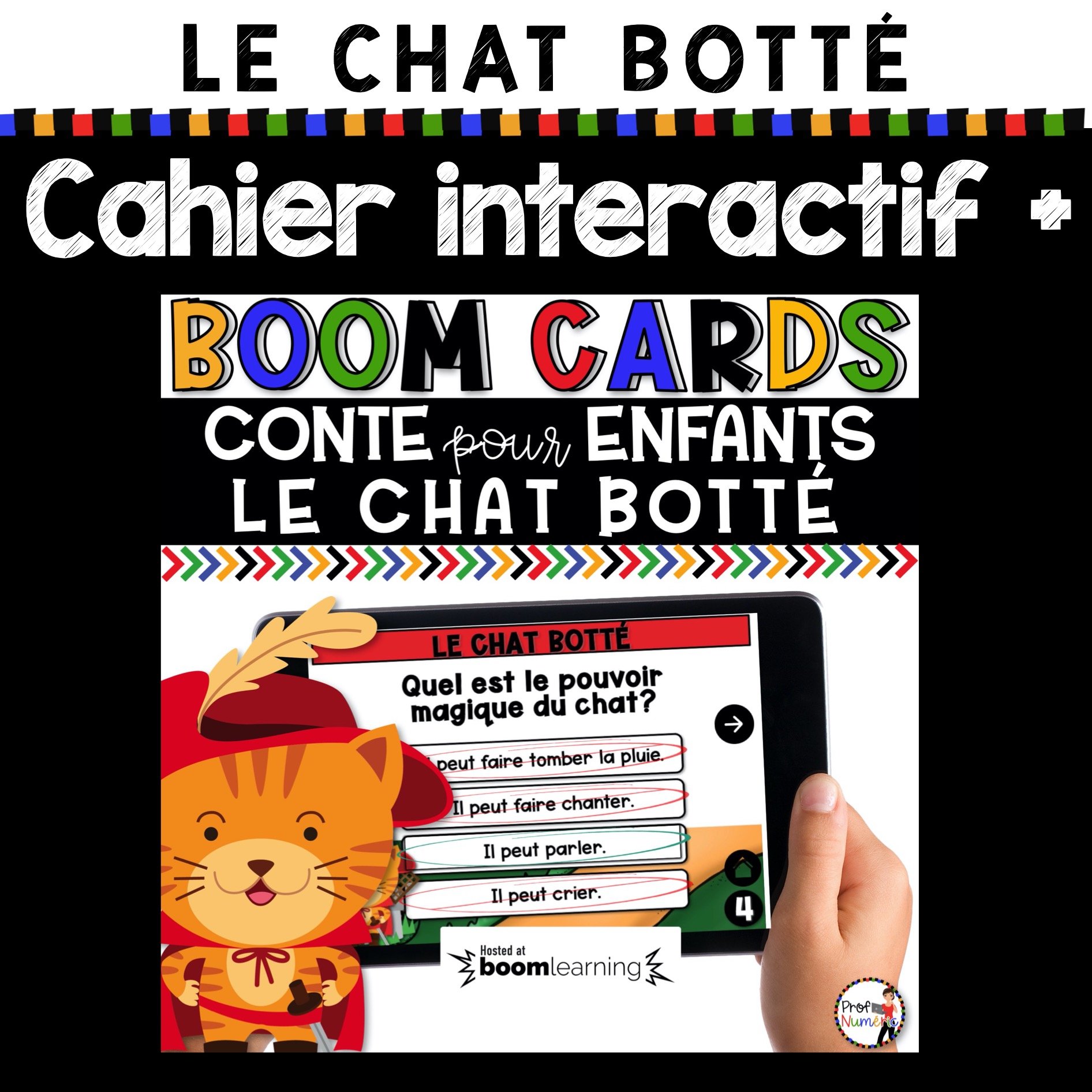 Cahier Interactif Et Boom Cards Conte Chat Botte Prof Numeric Cahier Interactif Et Boom Cards Conte Chat Botte Prof Numeric